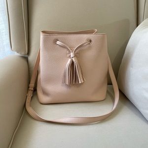 Tory Burch pebbled leather bucket bag